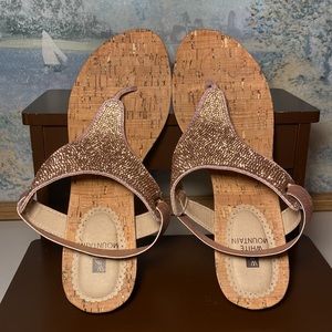 WHITE MOUNTAIN 'ALLEGANY' Glittering Gem Sandals - 9M